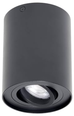 Arcchio Deckenlampe Jolina (Modern) in Schwarz aus Aluminium (1 flammig, GU10) - Deckenleuchte Lampe Küchenleuchte