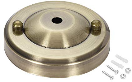 sourcing map Retro Light Canopy Kit Pendant Lighting Ceiling Plate 104mm 4.1Inch Bronze