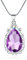 Sofia Halskette Amulett Tropfenform Amethyst Anhänger Halskette Sofia Prinzessin Kostüme Schmuck für kleine Mädchen