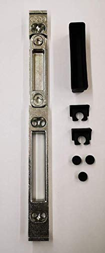 effedielle® INCONTRO REGISTRABILE SCROCCO+CATENACCIO AGB. INCONTRO REGOLABILE ARIA 12PER SERRATURA CON FRONTALE 16 MM, PER PORTE IN LEGNO, LUNGHEZZA TOTALE 208 MM, LARGHEZZA 18 MM.