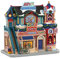 Lemax - Toy Town 05653 Spielwarenhandel Spielzeuggeschäft Weihnachtsdorf Winterdorf - Porzellan, Handbemalt, Mit Beleuchtung, Dekorationsfigur, Traditionell, Mehrfarbig