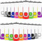 Set da 50 chiavette USB 2.0 da 4 GB, girevoli, per PC o portatile (10 colori)