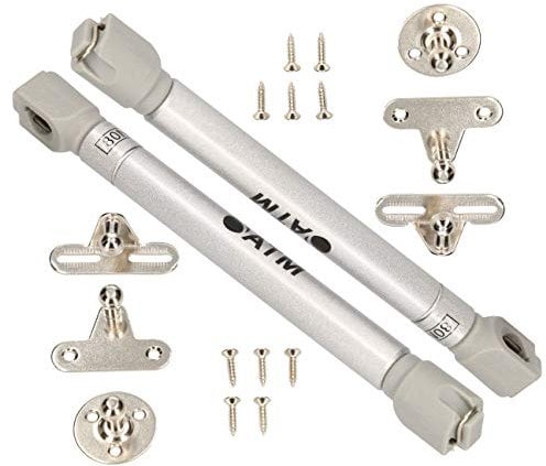 KOTARBAU® 2er Set Möbel Gasdruckfeder 80 N Hydraulikfeder Gasfeder Möbel Klappenbeschlag Hydraulische Gasfeder Silber