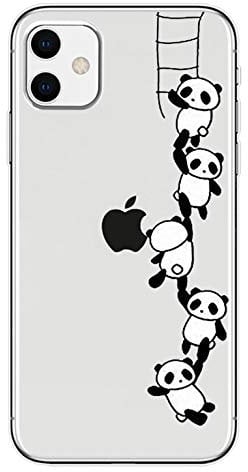 Emlivi iPhone 8 Case, iPhone 7 Case One-Piece Transparent Protective Case Crystal Clear Mobile Phone Case for Apple iPhone 7/8 (4.7 Inches) - Panda