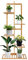 Shoze Bamboo Plant Stand 5 Tiers 6 Potted plant stands indoor Storage corner shelf unit Tall plant stand Water-Proof Standing Shelf for Indoor Outdoor Plants Patio Balcony Yard Garden Living Room