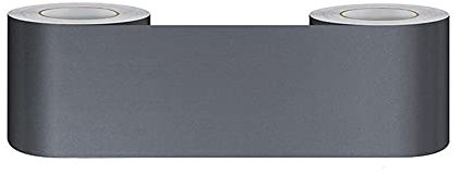 KeZheXi Bordüre selbstklebend grau 10x500CM zum Aufkleben für Wohnzimmer Küche Badezimmer Tapetenrahmen Abnehmbare Wasserdicht Bodenleiste Verdicken PVC Dekorative Bordüre