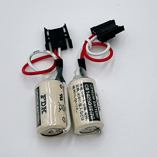 2 Pieces FDK CR14250SE 1/2AA 3V PLC Battery for Sanyo 1747-BA Backup Power Supply