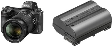 Nikon Z 6II + Objectif Z 24-70 f/4, Appareil Photo Numérique Hybride Plein Format(24,5 MP,4K/30p,Rafale 14 i/s,Double Slots SD & XQD ou CFexpress) + NIKON Batterie Rechargeable Haute capacité Lithium