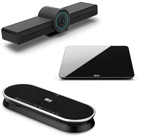EPOS Expand Vision 3T Bundle - Professionelle Geschäftstreffen-Lösung mit Vision 3T Videokonferenzleiste, Expand 80 Bluetooth-Freisprecheinrichtung und Expand Control