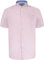 D555 Men's Plus Size James Basic Oxford Short Sleeve Shirt in Pink 7XL