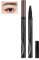 mugeleen Anjoize Augenbrauenstift, Waterproof 4-Tip Brow Pen, 4-Spitzen-Microblade-Brauenstift, Lang anhaltende und Wasserdicht flüssiger Augenbrauenstift, Wischfest (Graubraun)