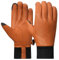 Harssidanzar Herren Lederhandschuhe mit Fleece gefüttert für kaltes Wetter, Winter Warm Goatskin Touchscreen Handschuhe HM002EU,Bräunen, Größe L