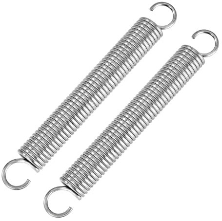 GUNGY Molle a Trazione 200mm Molla di Trazione Doppio Gancio in Acciaio Inossidabile Diametro Filo 3,5mm Diametro Esterno 25mm Tiro 30kg 2 Pezzi