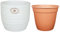 Lot de pots en céramique SK Soendgen Bergamo de 13 cm de diamètre - Blanc brillant + pot de fleurs de 12 cm de diamètre - Ambiance de salon de qualité supérieure