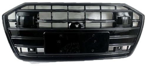 Mittelnetz Grilles Racing Grill für Audi C8 S6 A6L 2019-2022, Kühlergrill Frontstoßstangenhaube Grill Kühlergrill Frontstoßstange Haube Kühlergrill Grill,A