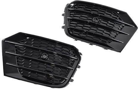 FGAITH Auto Front Kühlergrill Ersatz Zubehör für Audi Q3 2016 2017 2018, ABS Schwarz Sport Frontgrill Kühlergrille Vorne Stoßstange Gitter Waben Grills