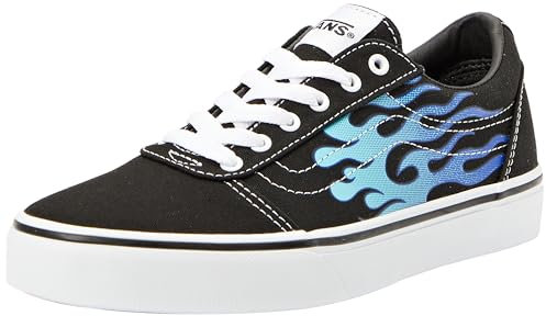 Vans Ward Sneaker, Flame Black/White, 39 EU