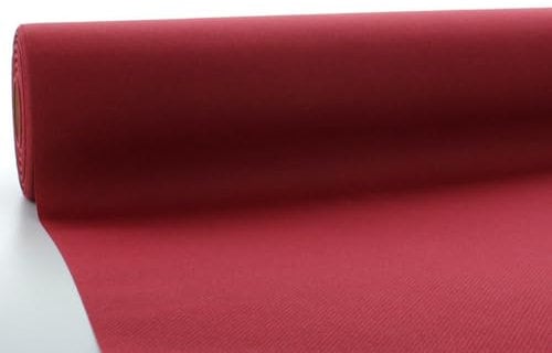 serviettendirekt.de ALLES FÜR DEN GEDECKTEN TISCH | Airlaid Tischdeckenrolle | 118 cm x 25 m | 1 Stück/Rolle | Rollenware | Tischdecke | Tischtuch | Meterware auf Rolle (Bordeaux)