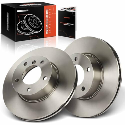 Frankberg 2x Bremsscheiben Bremsscheibe Vorne Kompatibel mit 1er E81 E87 120d 120i 2.0L 2004-2011 3er E90 316-328 1.6L-3.0L 2004-2011 Replace# 34116764643