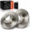 Frankberg 2x Bremsscheiben Bremsscheibe Vorne Kompatibel mit 1er E81 E87 120d 120i 2.0L 2004-2011 3er E90 316-328 1.6L-3.0L 2004-2011 Replace# 34116764643