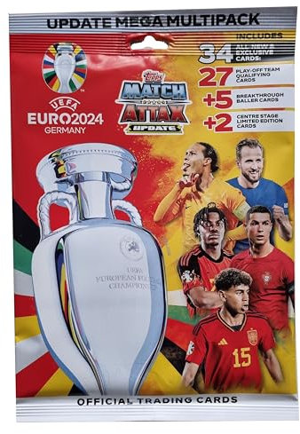 Topps Official Euro 2024 Match Attax – 1x Update MEGA Multipack