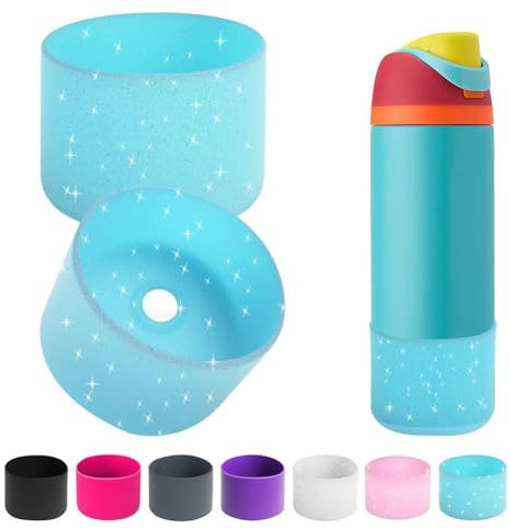 Silicone Water Bottle Boot for Owala 24oz 32oz, Anti-Slip Protective Sleeve Bottom Bumper Protector for FreeSip, Twist, and Flip Water Bottles