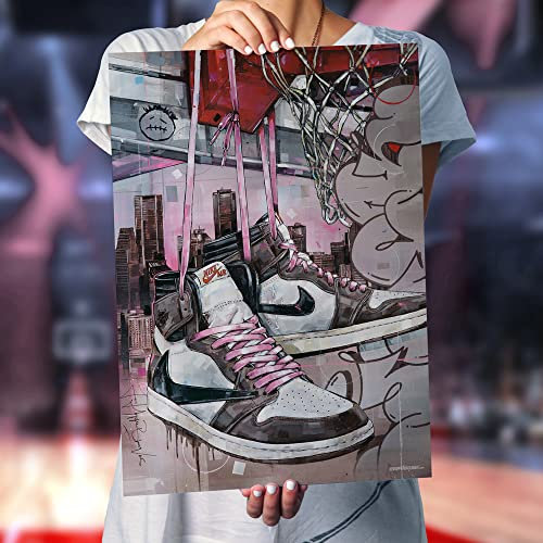 Jos Hoppenbrouwers Travis Scott Jordan 1 High Poster (50 x 70 cm), ungerahmt