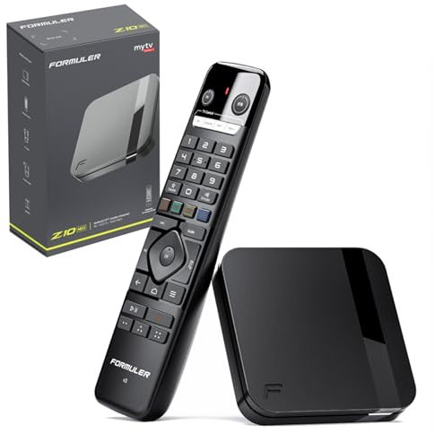 Formuler Z10 NEO 4K Android 10 OTT Medien Player, 4K UHD 10-bit 60fps h.265, HDR10+ Smart OTT IP Media-Streaming-Box, WLAN, IR Remote, Widevine L1 Support, MYTVOnline2 App, HTS e-com HDMI-Kabel