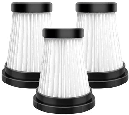 Nilnyvda HEPA-Filter kompatibel mit MOOSOO K12 K12 Pro K13 kompatibel mit Genius Invictus One 1.0 X7 2.0 Staubsauger Ersatz(3 Pcs)