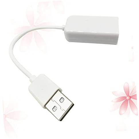 Adattatore Audio USB 2.0 con Cavo, Scheda Sound 7.1, Bianco | LED Indicatori, Alimentazione Tramite Usb, Funzione Driverless, Effetto Sonoro Virtuale a 7.1 Vie