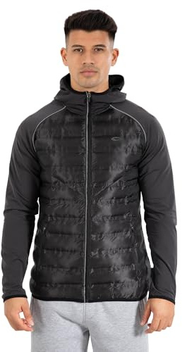 SMILODOX Outdoor Jacke Herren Matteo, Slim Fit langarm Oberteil mit Kapuze und Reißverschluss, Sportjacke Activewear für Herren, Regenjacke Herren, Ideal für kühle Tage, Sport & Alltag