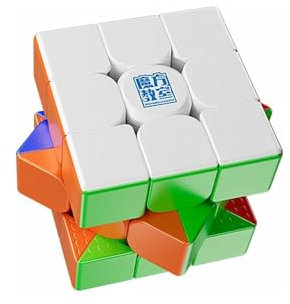 XMDCuber Moyu MeiLong 3M V2 Magic Cube 3x3 Magnetic Speed Cube 3x3x3 Stickerless Durable and Flexible Brain Teaser for Puzzle Cube Fans (Magnetic Version)