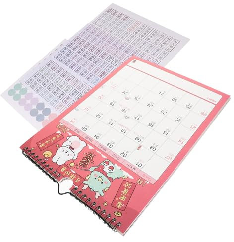 SHOWERORO Zerreißbarer Wandkalender Mit Aufhängelöchern Für Zuhause Und Büro Abreißkalender Zum Notieren Und Termin Organisieren Verarbeitet