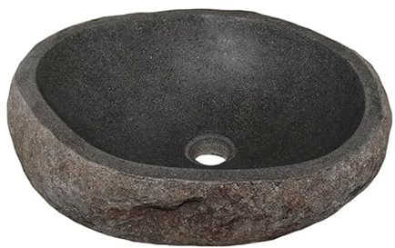 Lavabo de baño de piedra natural de 40 a 49 cm – 40 x 35 x 15 cm