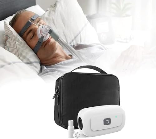 NZVZGKTNTW CPAP-Reiniger Und -Sterilisator, Professionelle CPAP-Reinigungsmaschine for CPAP-Masken, Atemschutz-Ozon-Desinfektionsgerät, Desinfektionswerkzeug Mit Adapter