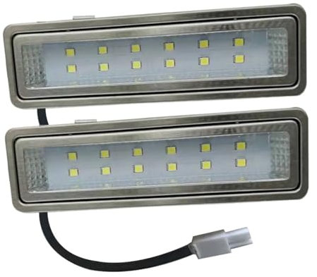 eufeifeiegds Panel de luz rectangular for campana extractora de 2 piezas, 1,5 W, 120 mm, 12 V, 230 V, bombilla de ventilación, lámpara de filtro de cocina, equivalente a halógeno de 20 W wefeiegds(600