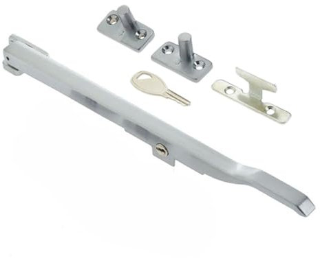 Polished Chrome Locking Window Casement Stay