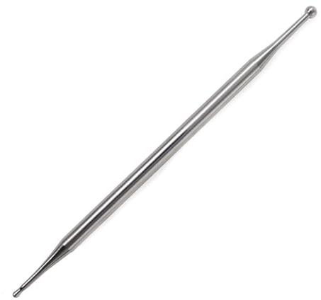 TRKETK Outils de Réflexologie Faciale à Double Tête, Stylo D'acupuncture Manuel en Acier Inoxydable Double Sonde Pour l'acupuncture et l'acupression Acupuncture Oreille Acupuncture Pen