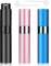 ACWOO Atomizador Perfume Recargable, 3pcs Portátil Mini Botella de Perfume Vacía Recargable, 10ml Mini Botellas de Spray, Botella Vacío Pulverizador para Viajes, Vacacione, Negro+Azul+Rosa