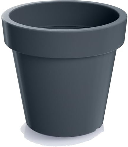 Prosperplast Blumentopf Lofly | aus robustem Kunststoff | Anthrazit | für den Innen - und Außenbereich geeignet | UV- und Frostbeständig | 58,2 x 52,3 cm