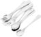 JECOMPRIS 5 Juegos juego de vajilla para pequeños utensils servicio comer equipo cucharón tenedores y cucharas cubiertos de bebe cuchara para acero inoxidable 410 Plata