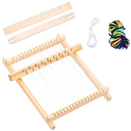 Hellery Webstuhl Set, Handstrickwerkzeug für Decken, Webliebhaber, Anfänger