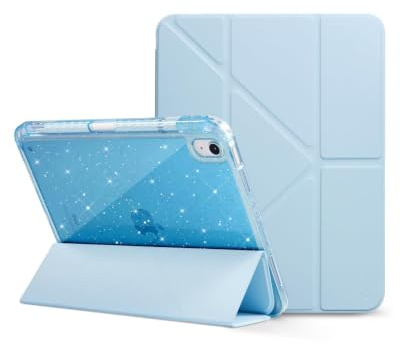 CoBak Custodia per iPad (A16) 11a generazione 11 pollici 2025, iPad 10a generazione 10,9 pollici 2022 - Cover protettiva con multi-angolo include supporto verticale, portapenne e accensione e