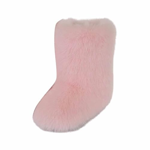 Doposci Uomo Scarponcini da Neve Donna Stivaletti Boots Stivali Bianchi Anfibi Platform Invernali Eleganti Polyester Rosa 37