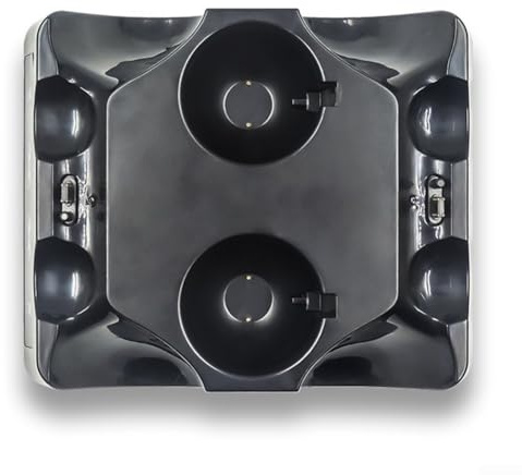 4-in-1 Schnelllade-Dock, mit für PS4 VR Controllern für PS Move, LED-Ladestatus, Platzsparendes Design, Lädt bis zu vier Geräte Gleichzeitig für komfortables und Effizientes Gaming-Erlebnis