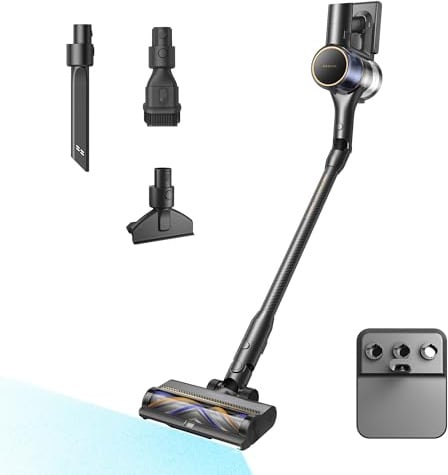 dreame R20 Pro-A Akku Staubsauger, 90° abknickbar, 26000Pa/200AW Saugkraft | 90° abknickbar, TangleCut, CelesTect-Beleuchtung, intelligente Sensorik, LED-Display, vielseitige Reinigung, 90 Min. Laufzeit