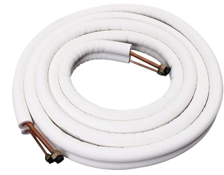 Tubi Da 1/2/3/4/7 Metri, Raccordi for Aria Condizionata Da 1/4'' 3/8'', for Kit Di Cablaggio for Tubazioni A Spirale Del Condizionatore D'aria Split Confezionato(1M)