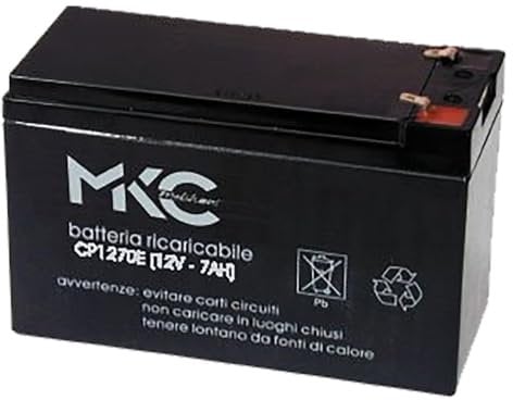 Melchioni Family BATTERIA A SECCO AL PIOMBO 12V 7A MKC SENZA MANUTENZIONE