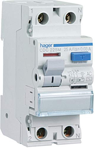 Hager CFA240M Interruptor Diferencial Tipo A, 2P, 40A, 300mA
