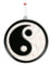 ART-CRAFT Fenster Hängedeko Sonnenfänger – Handgemachter Suncatcher für magische Lichtspiele – Fensterdeko und Gartendekon – Handbemalte Fensterdekoration - Motiv Ying-Yang schwarz